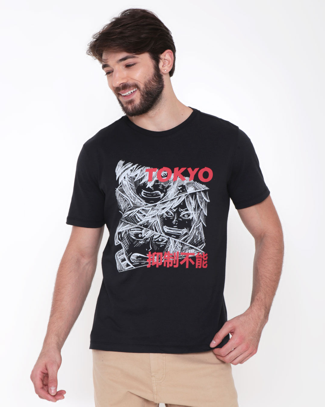 Camiseta-Masculina-Estampa-Tokyo-Preta