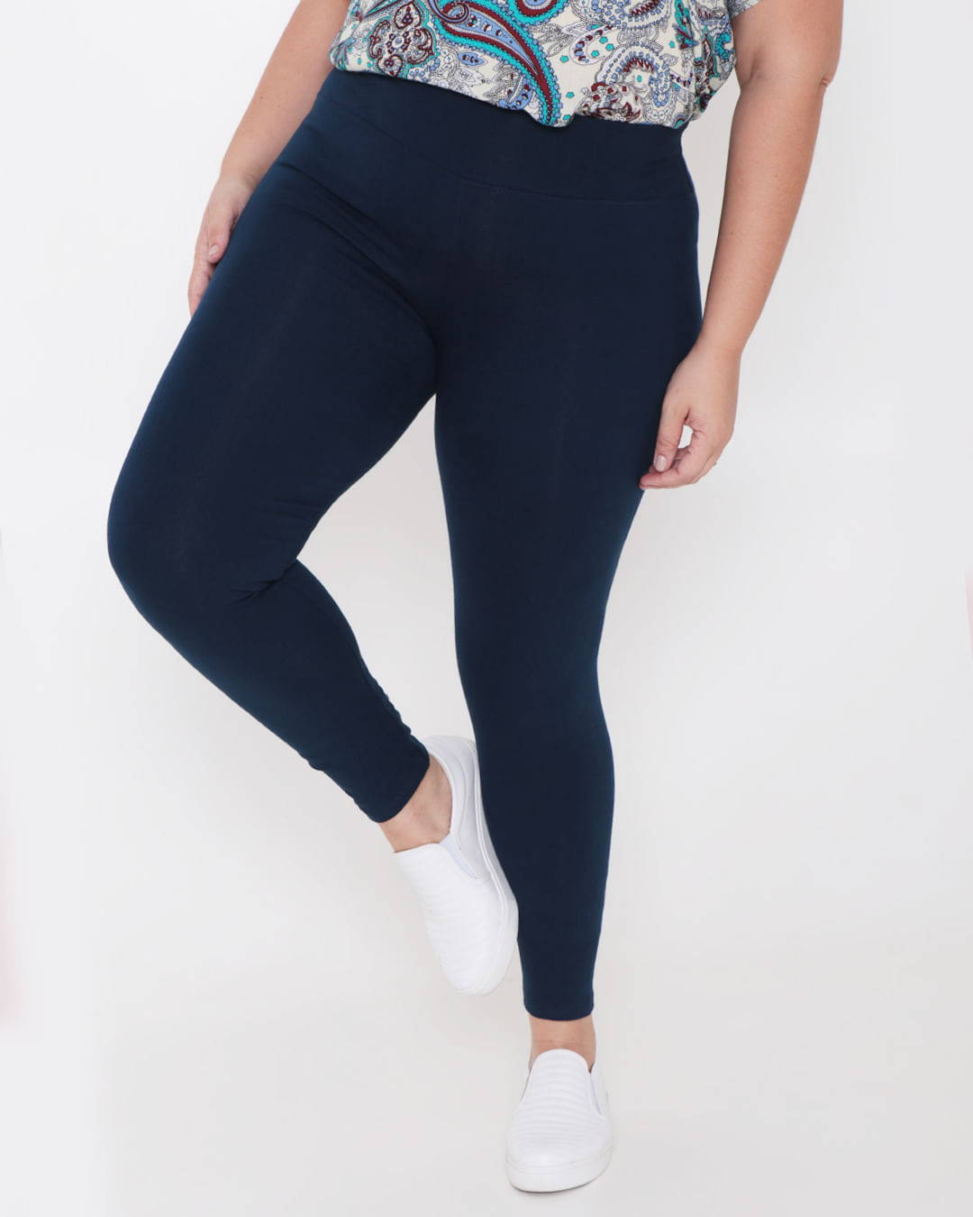 Calca-Legging-Feminina-Plus-Size-Basica-Marinho