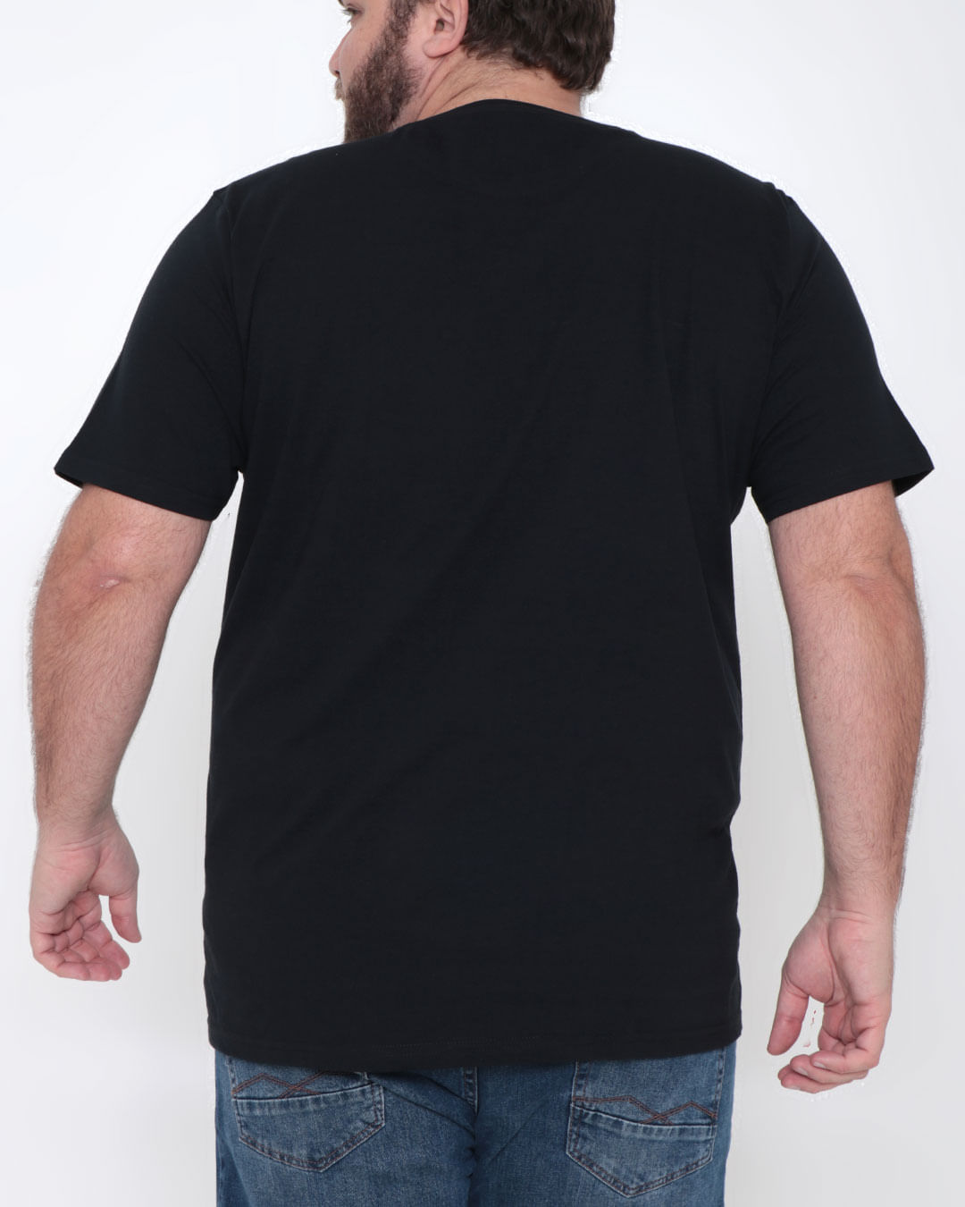 Camiseta-Plus-Size-Estampa-Homem-de-Ferro-Marvel-Preta