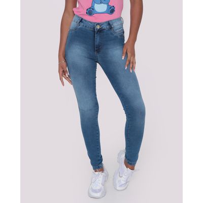Calca-Jeans-Feminina-Skinny-Cintura-Alta-Azul-Claro