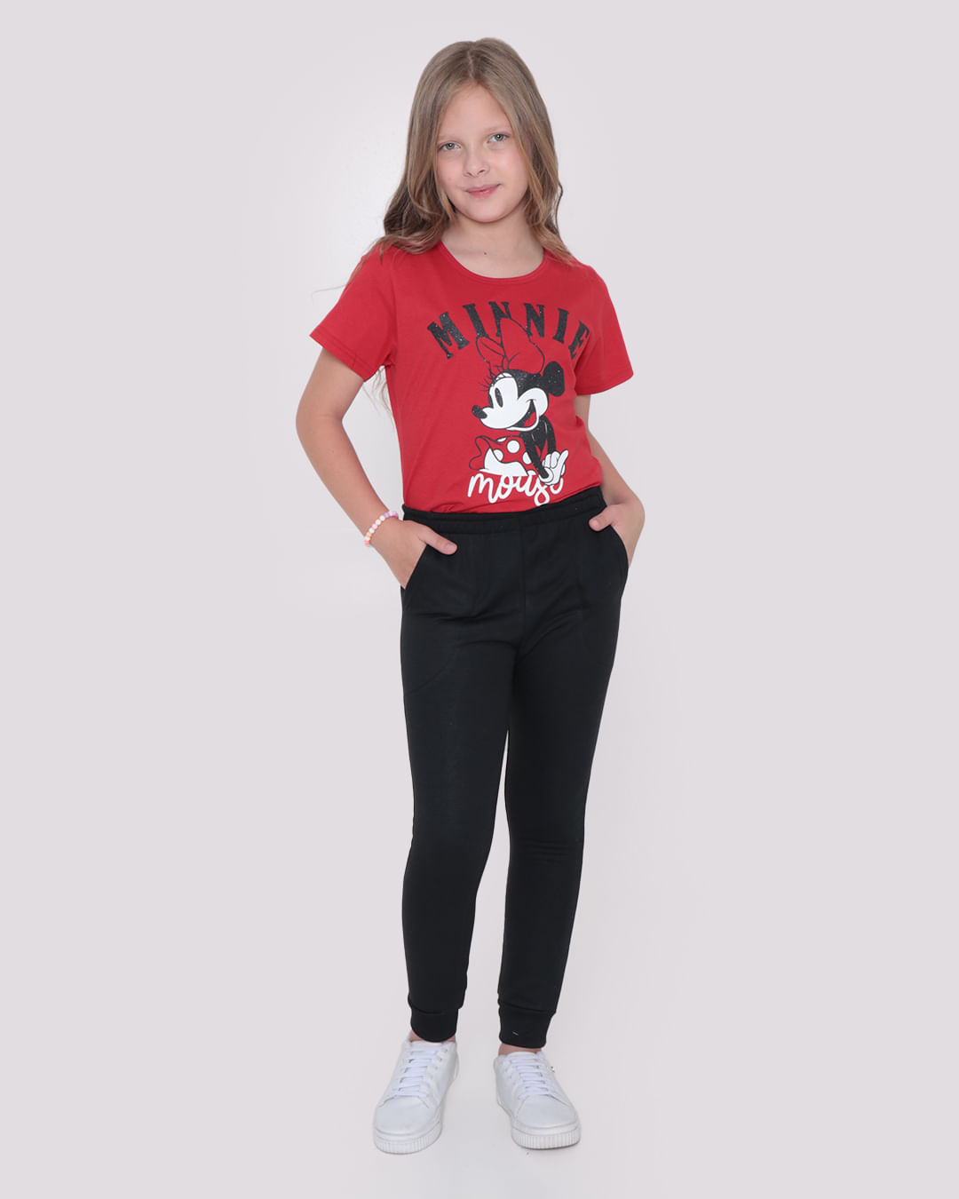 Camiseta-Juvenil-Disney-Minnie-Vermelha