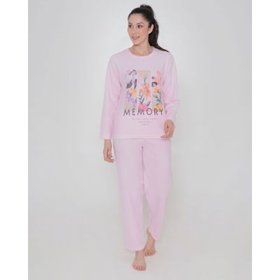 Pijama-Feminino-Soft-Estampa-Floral-Rosa