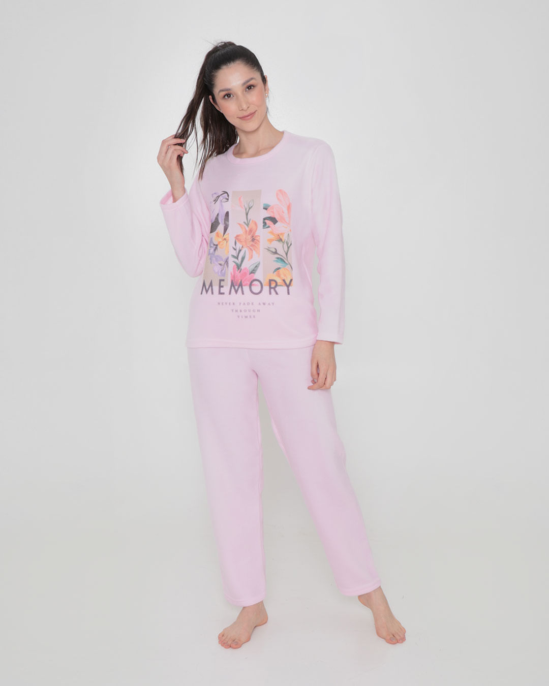 Pijama-Feminino-Soft-Estampa-Floral-Rosa