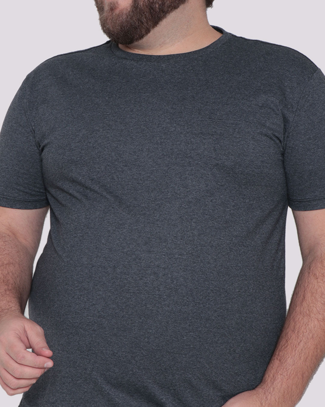 Camiseta-Plus-Size-Masculina-Manga-Curta-Cinza-Escuro