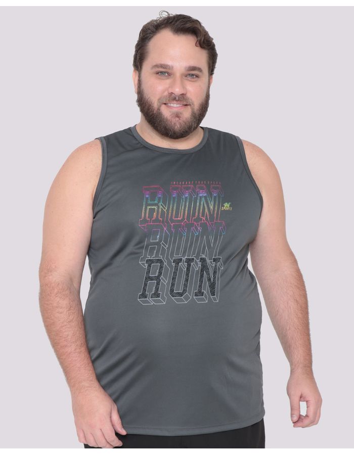 Regata-Fitness-Masculina-Plus-Size-Cinza-Medio