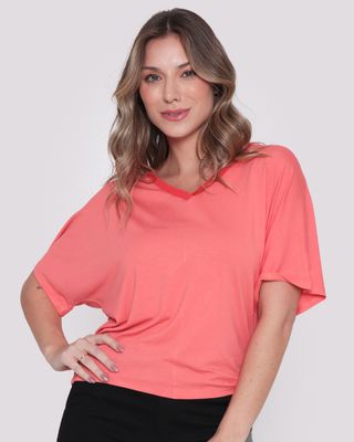 Blusa-Decote-V-Lisa-Laranja