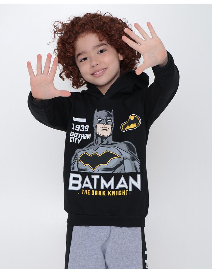 Blusao-Moletom-Infantil-Liga-da-Justica-Batman-Preto