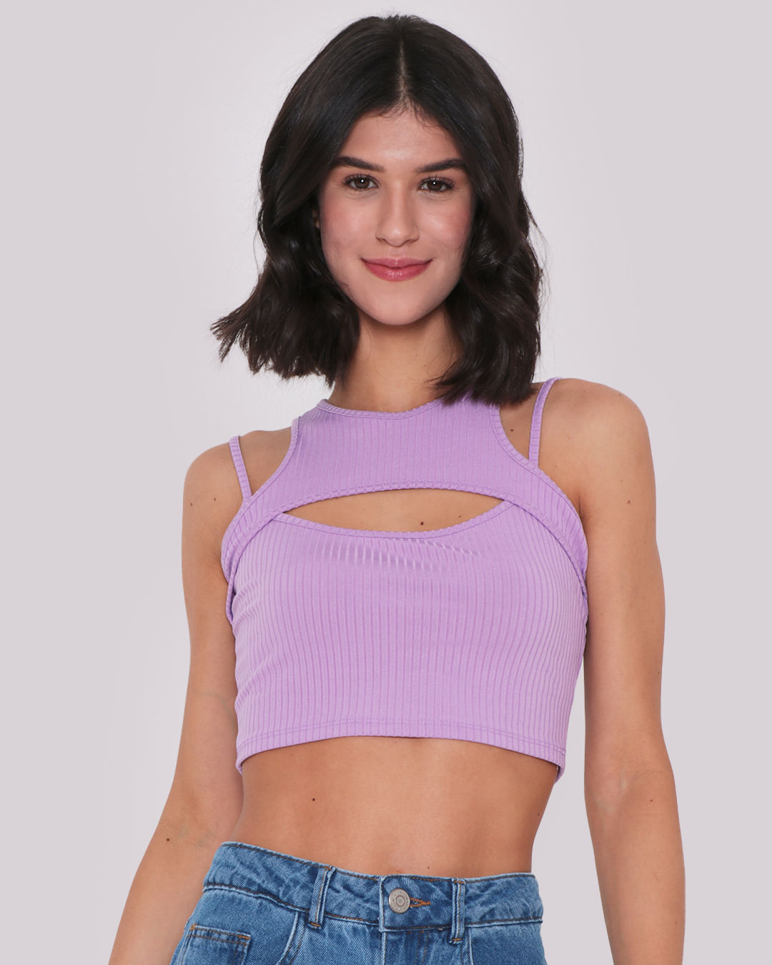 Regata-Cropped-Sobreposicao-Canelada-Lilas-Claro