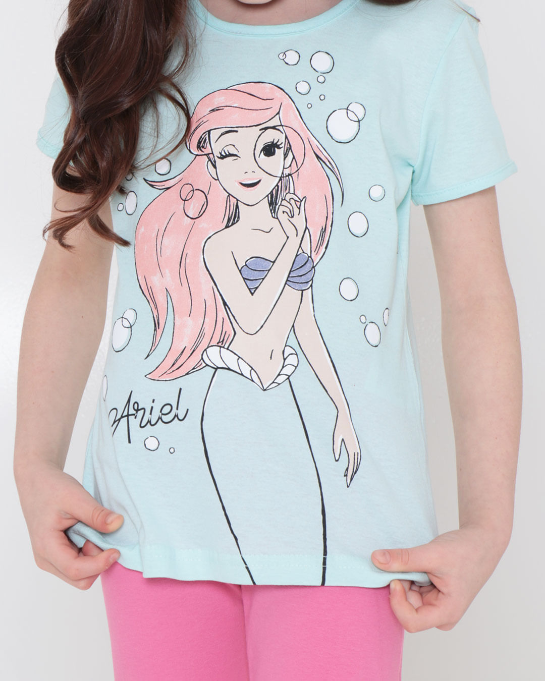 Blusa-Infantil-Disney-Ariel-Verde-Claro