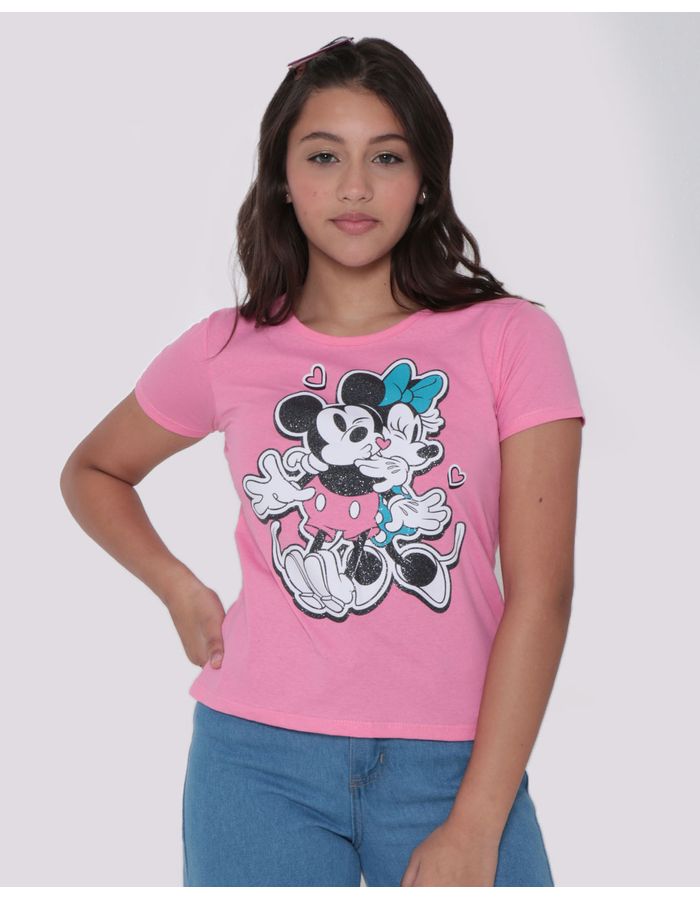 Blusa-Juvenil-Disney-Mickey-e-Minnie-Rosa