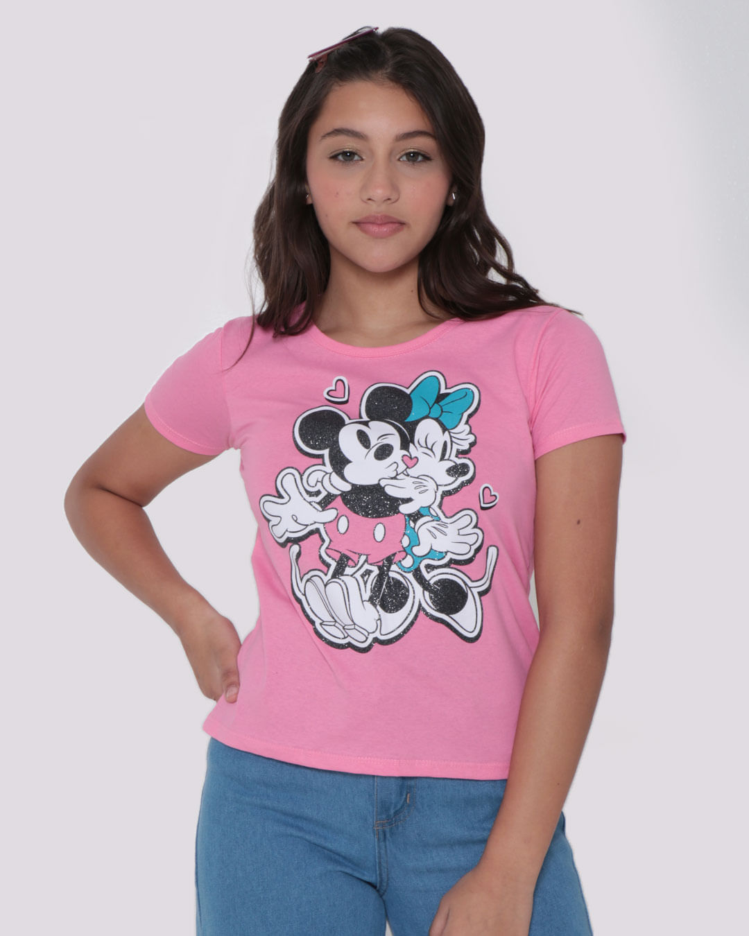 Blusa-Juvenil-Disney-Mickey-e-Minnie-Rosa