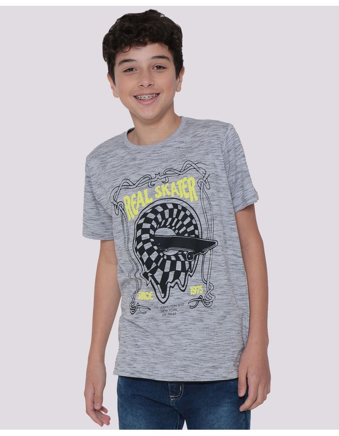 Camiseta-Juvenil-Estampa-Skate-Flame-Cinza-Medio