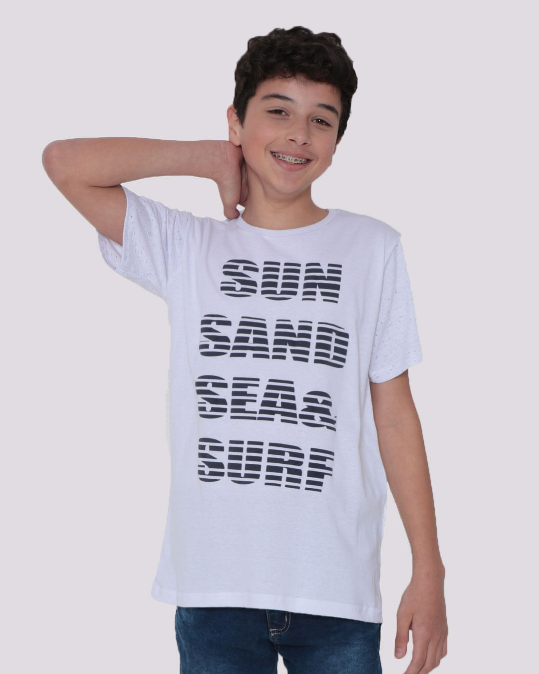 Camiseta-Juvenil-Estampa-Surf-Manga-Botone-Branca