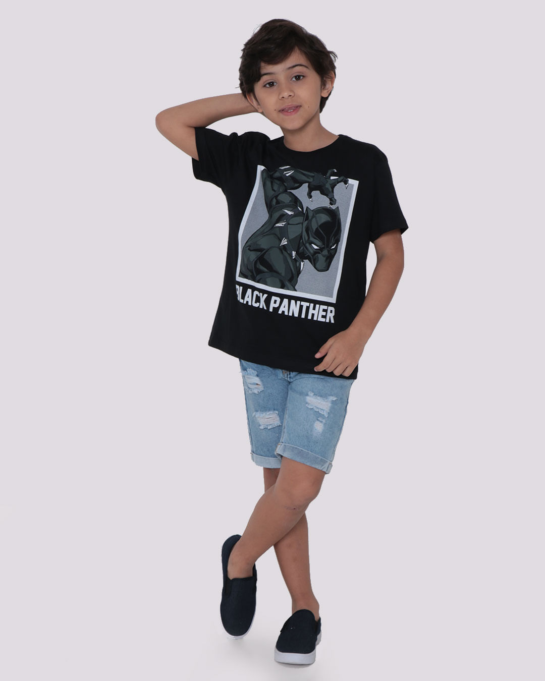 Camiseta-Infantil-Estampa-Pantera-Negra-Vingadores-Preta