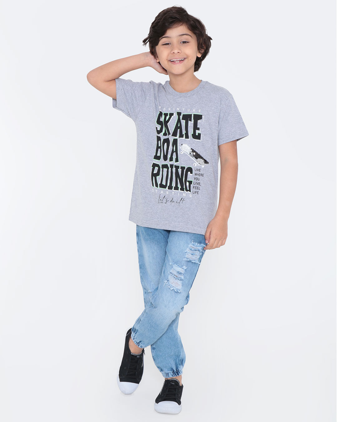 Camiseta-Infantil-Estampa-Skate-Paete-Cinza-Claro