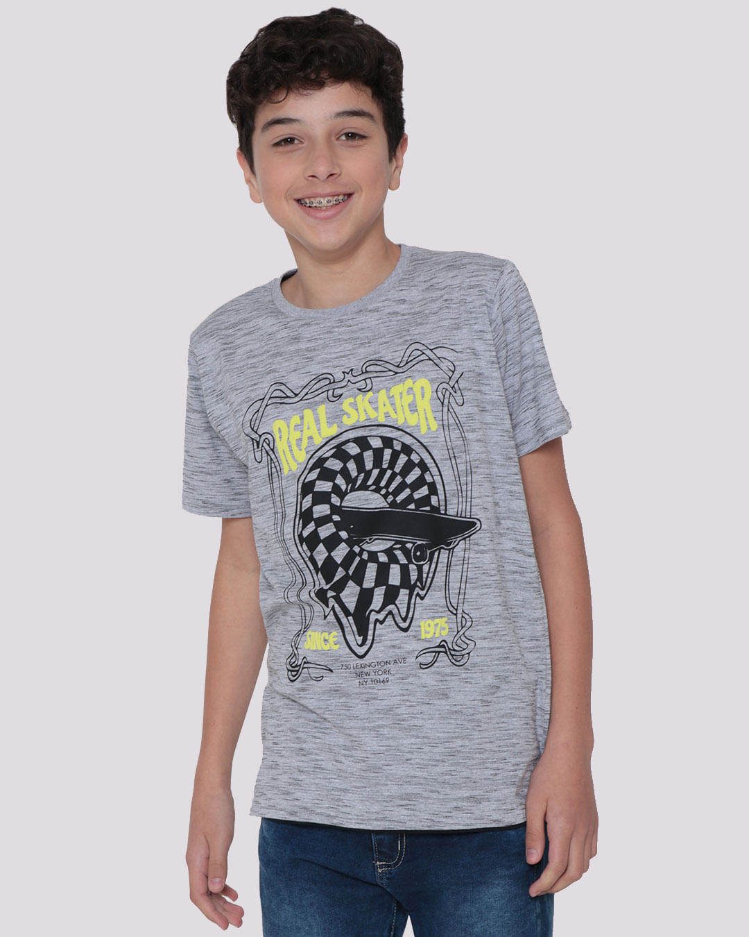 Camiseta-Juvenil-Estampa-Skate-Flame-Cinza-Medio