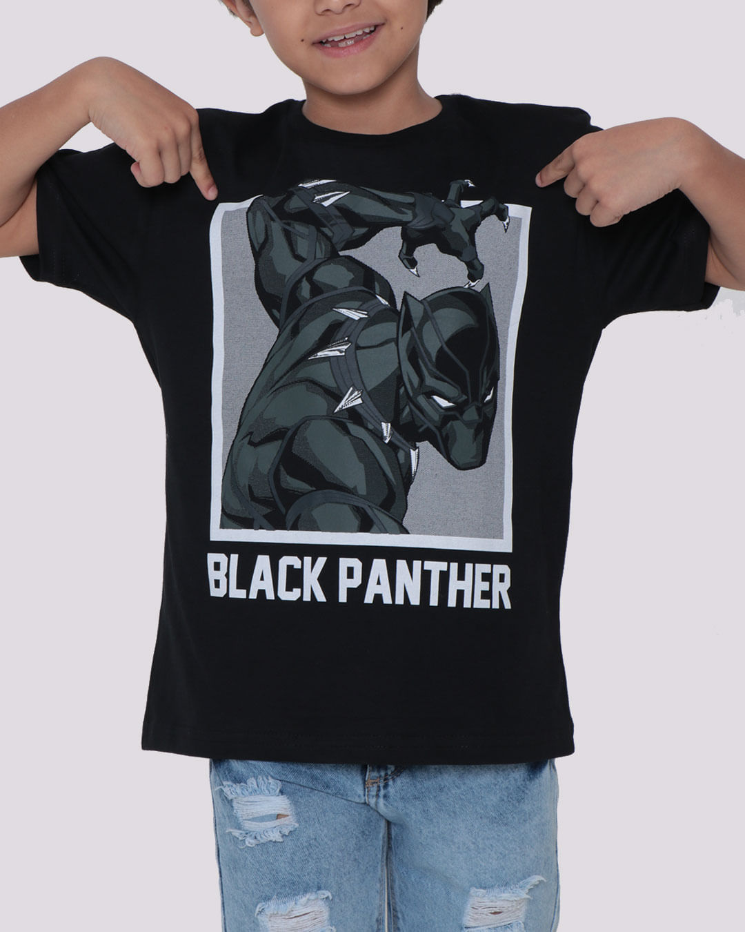 Camiseta-Infantil-Estampa-Pantera-Negra-Vingadores-Preta