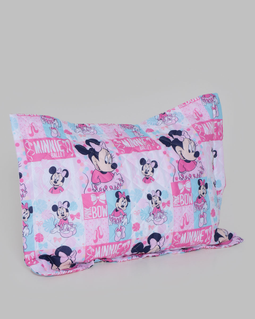 Porta-Travesseiro-Soft-Infantil-Minnie-Disney-Rosa-Claro