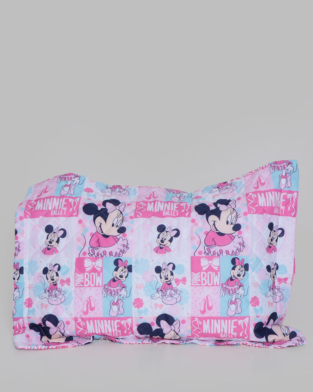 Porta-Travesseiro-Soft-Infantil-Minnie-Disney-Rosa-Claro