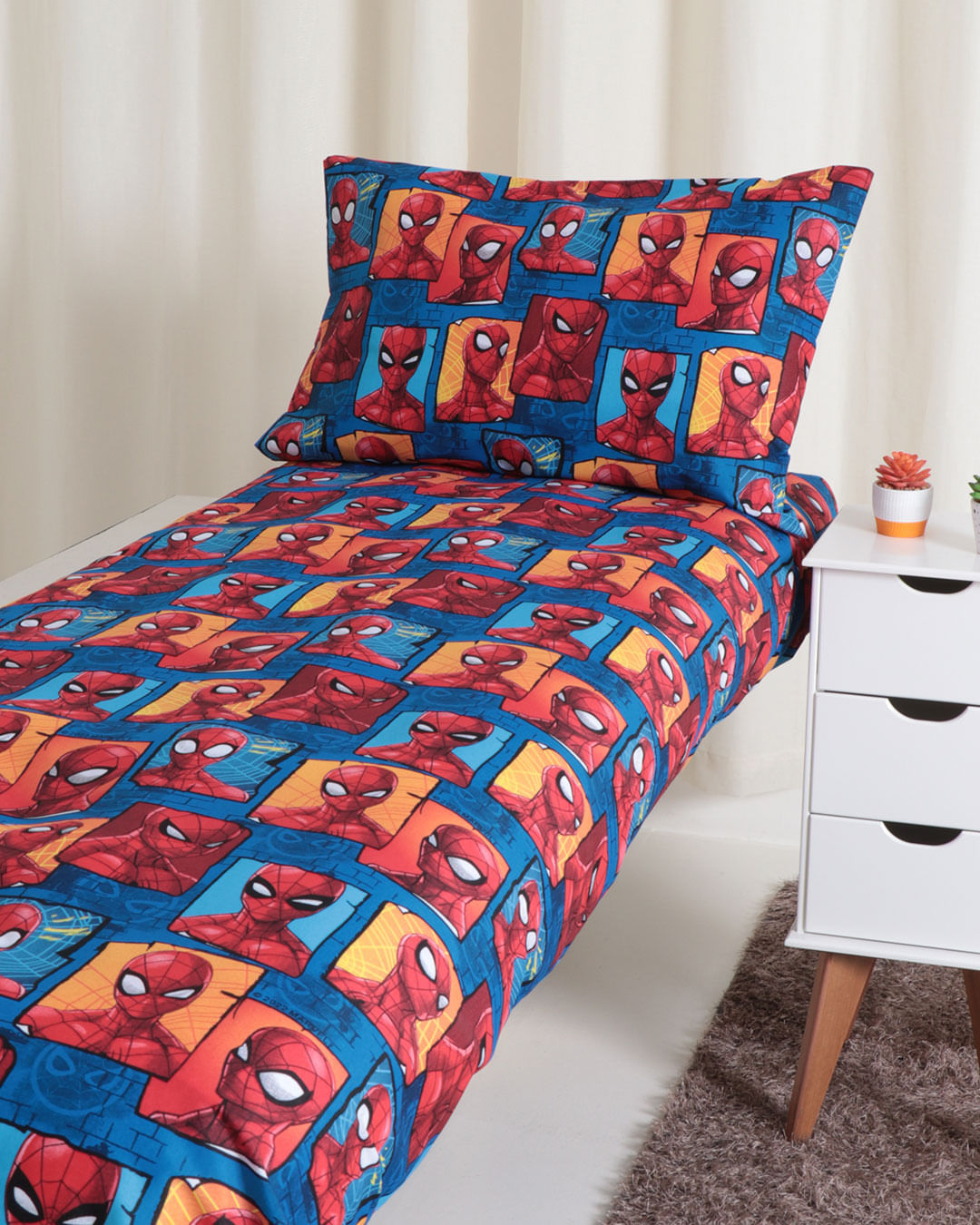 Jogo-De-Cama-Infantil-Homem-Aranha-Marvel-Azul-Escuro