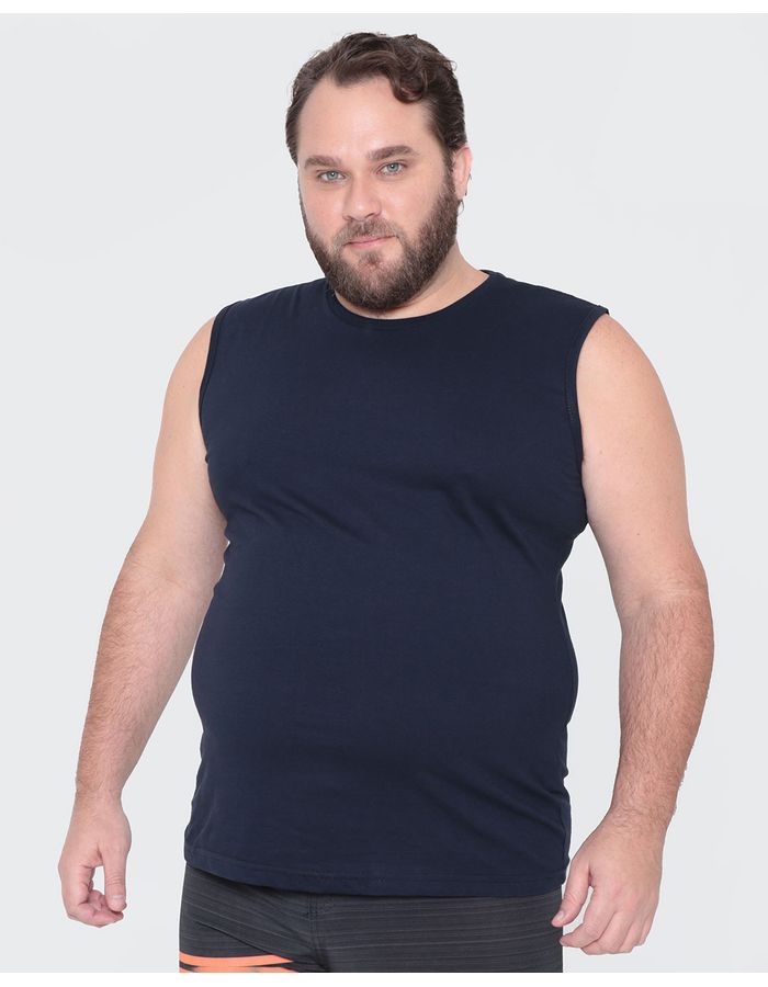 Regata-Masculina-Plus-Size-Basica-Marinho