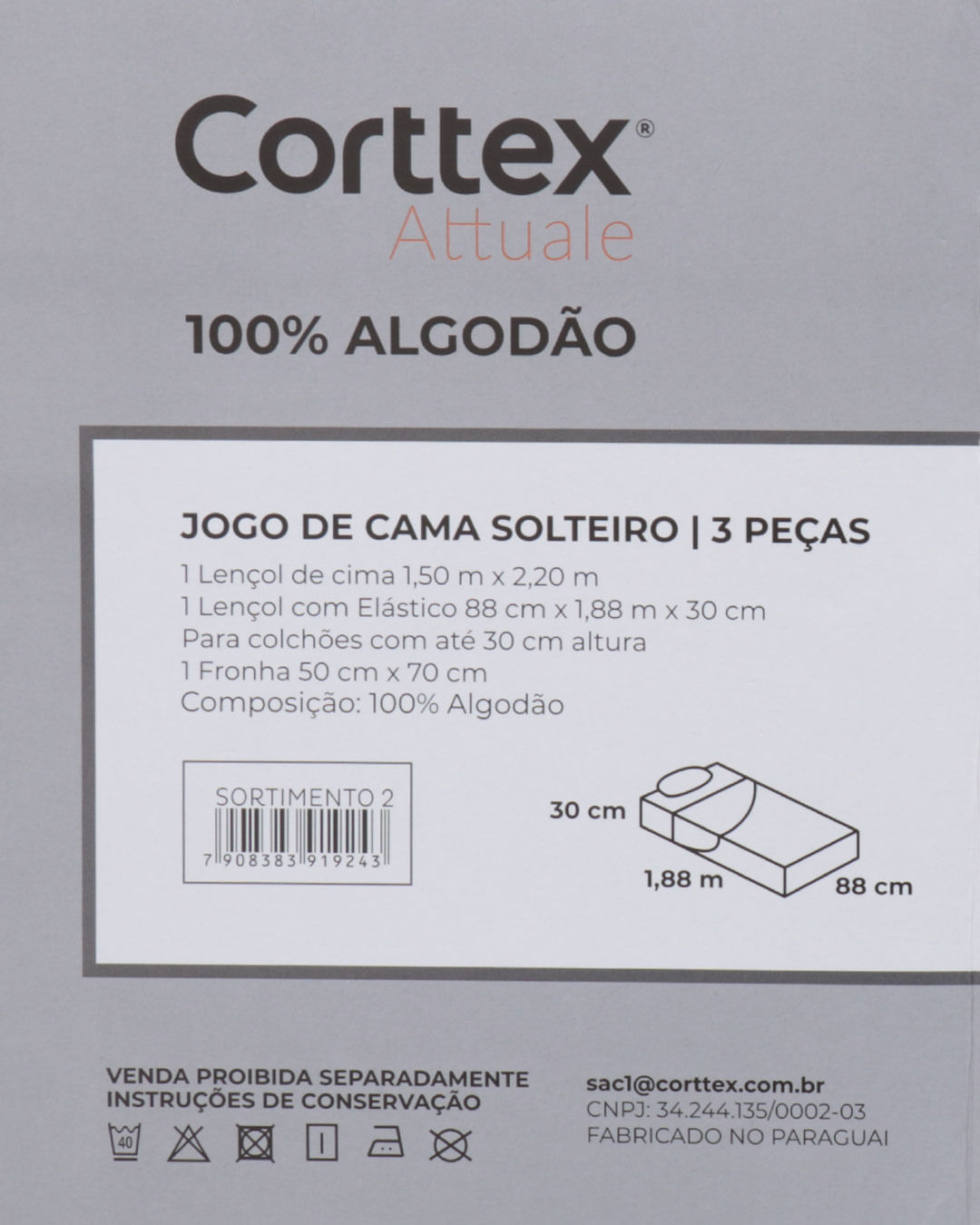 Jogo-De-Cama-Solteiro-Algodao-Attuale-Corttex-Floral-Rosa