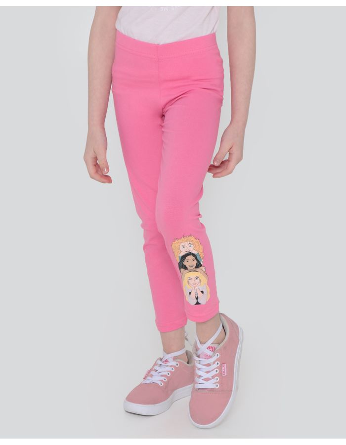 Calca-Legging-Infantil-Disney-Princesas-Rosa