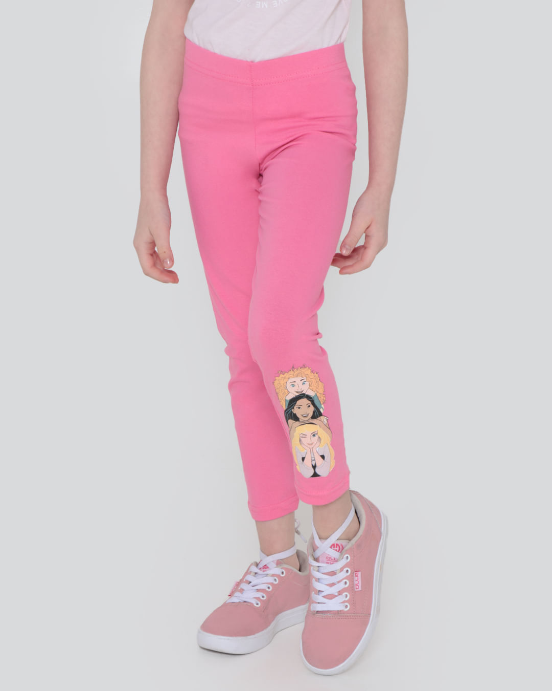 Calca-Legging-Infantil-Disney-Princesas-Rosa