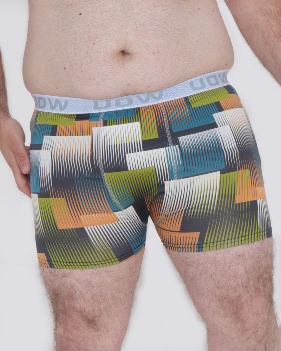 Cueca-Plus-Size-Boxer-Microfibra-Geometrico-Preta