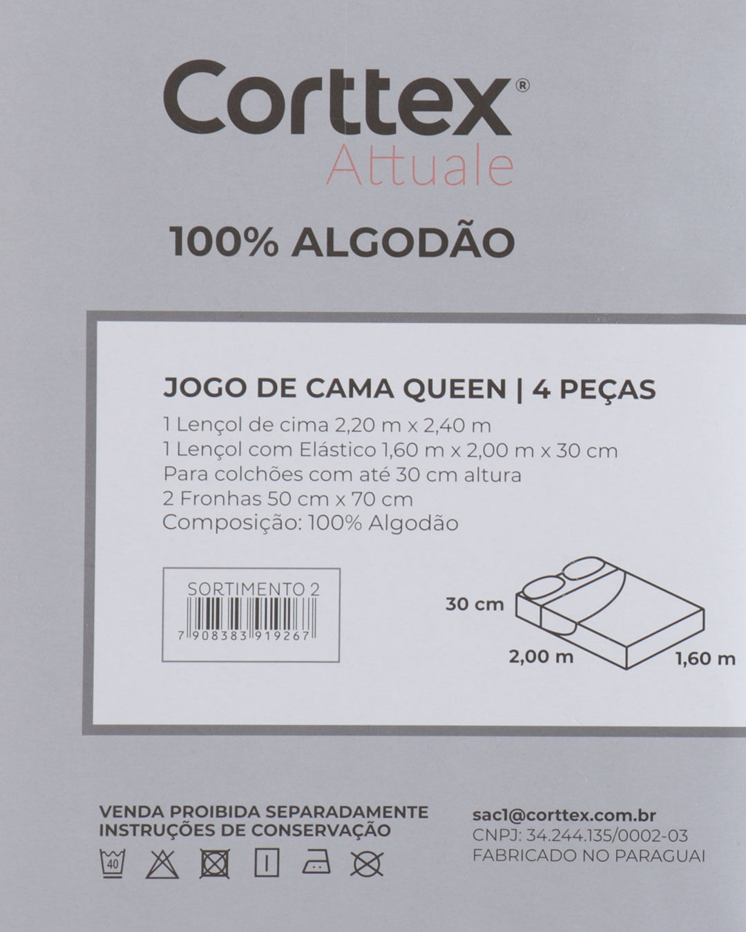 Jogo-De-Cama-Queen-Algodao-Attuale-Corttex-Floral-Bege