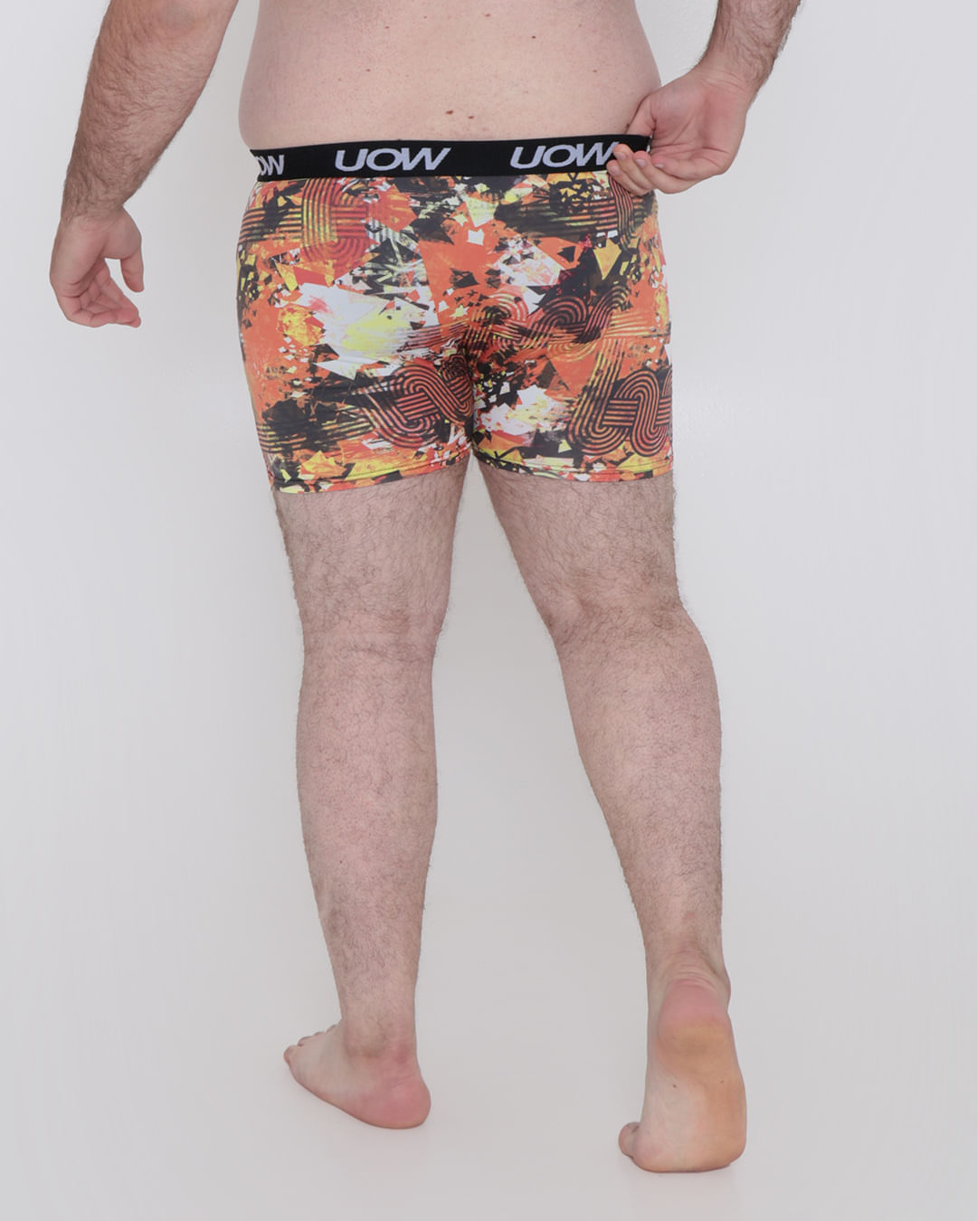 Cueca-Plus-Size-Boxer-Microfibra-Estampada-Laranja