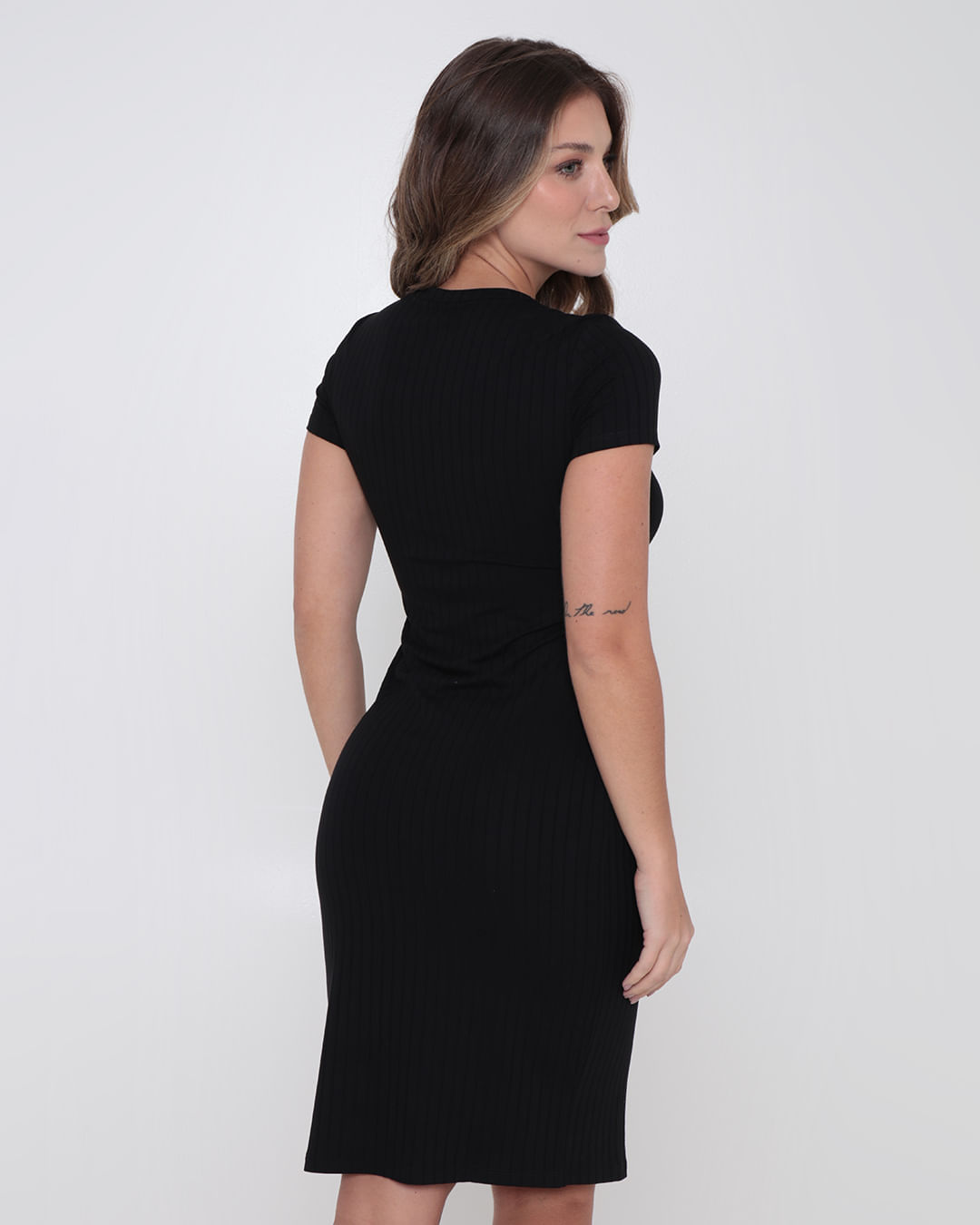 Vestido-Feminino-Basico-Canelado-Preto