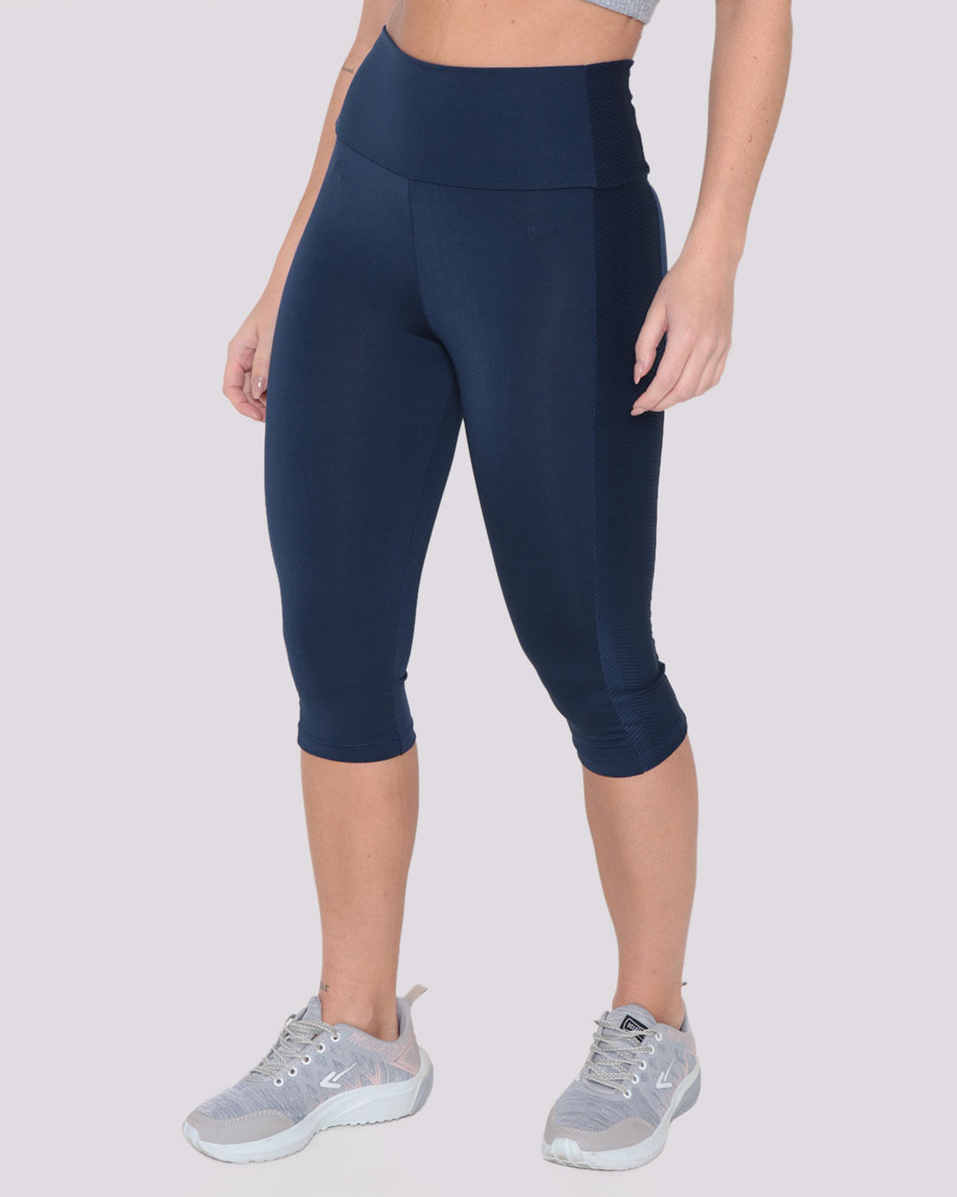 Calca-Legging-Corsario-Fitness-Texturizada-Fitter-Marinho