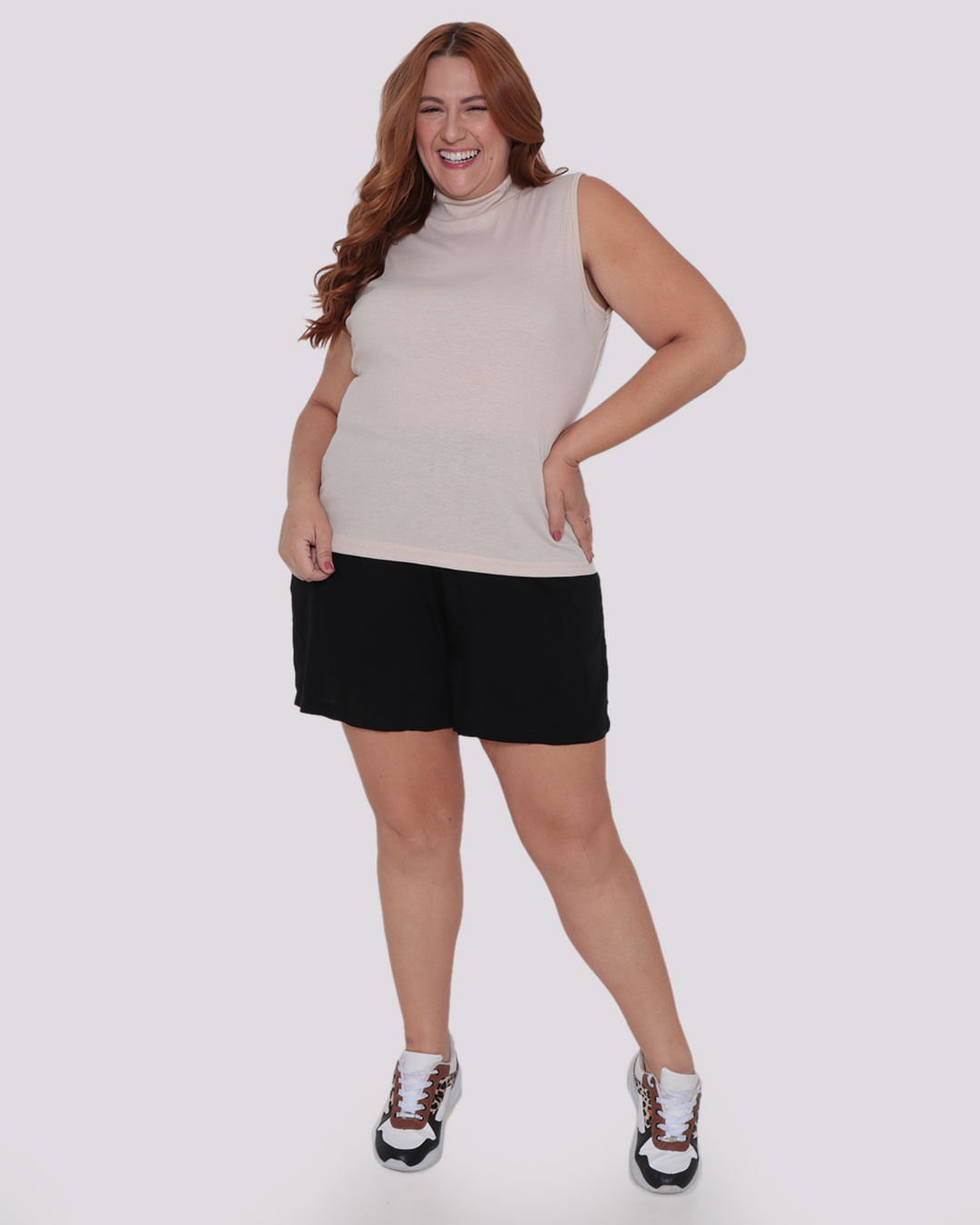 Regata-Plus-Size-Feminina-Gola-Alta-Canelada-Bege