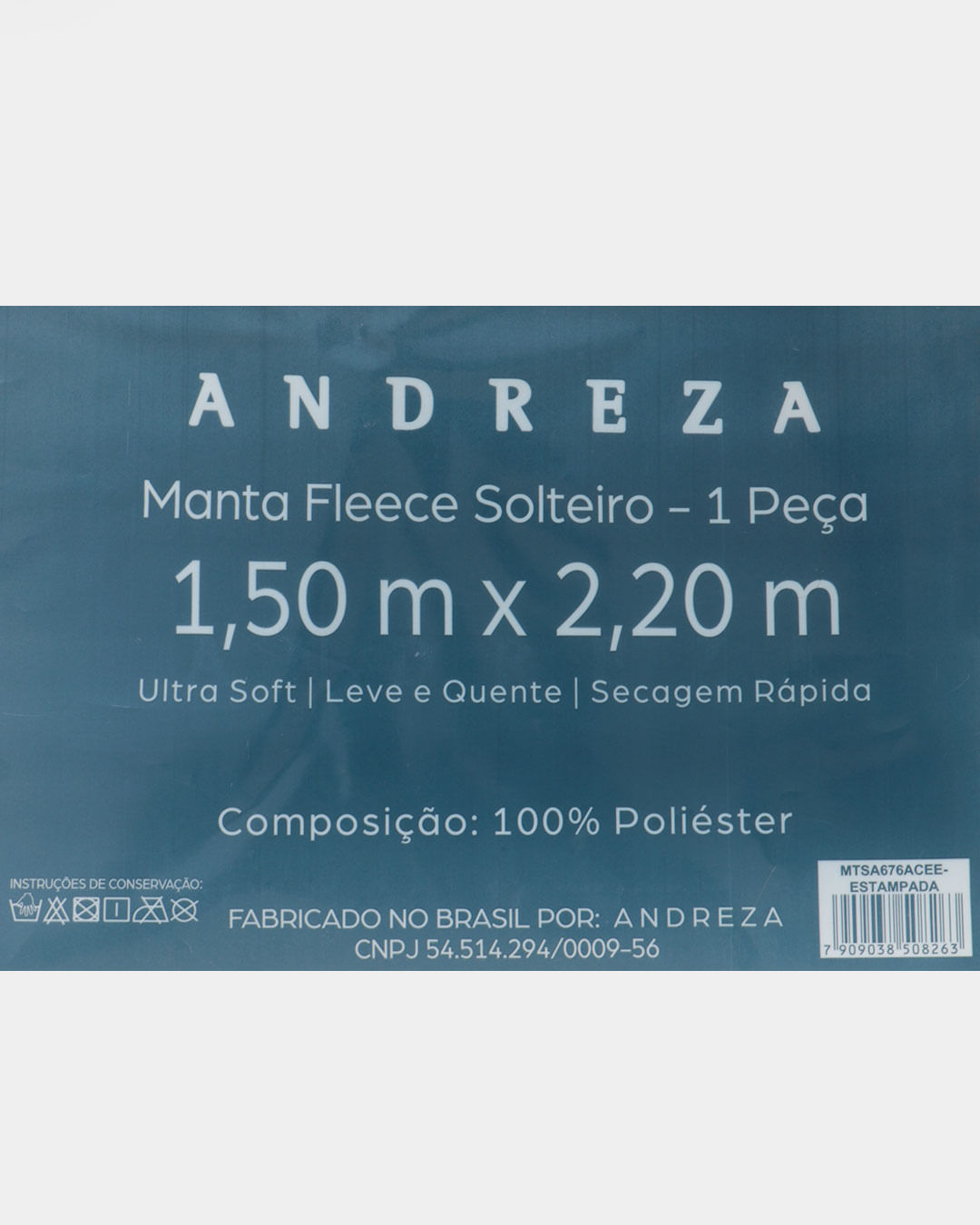 Manta-Solteiro-Andreza-Estampada-Azul-Xadrez