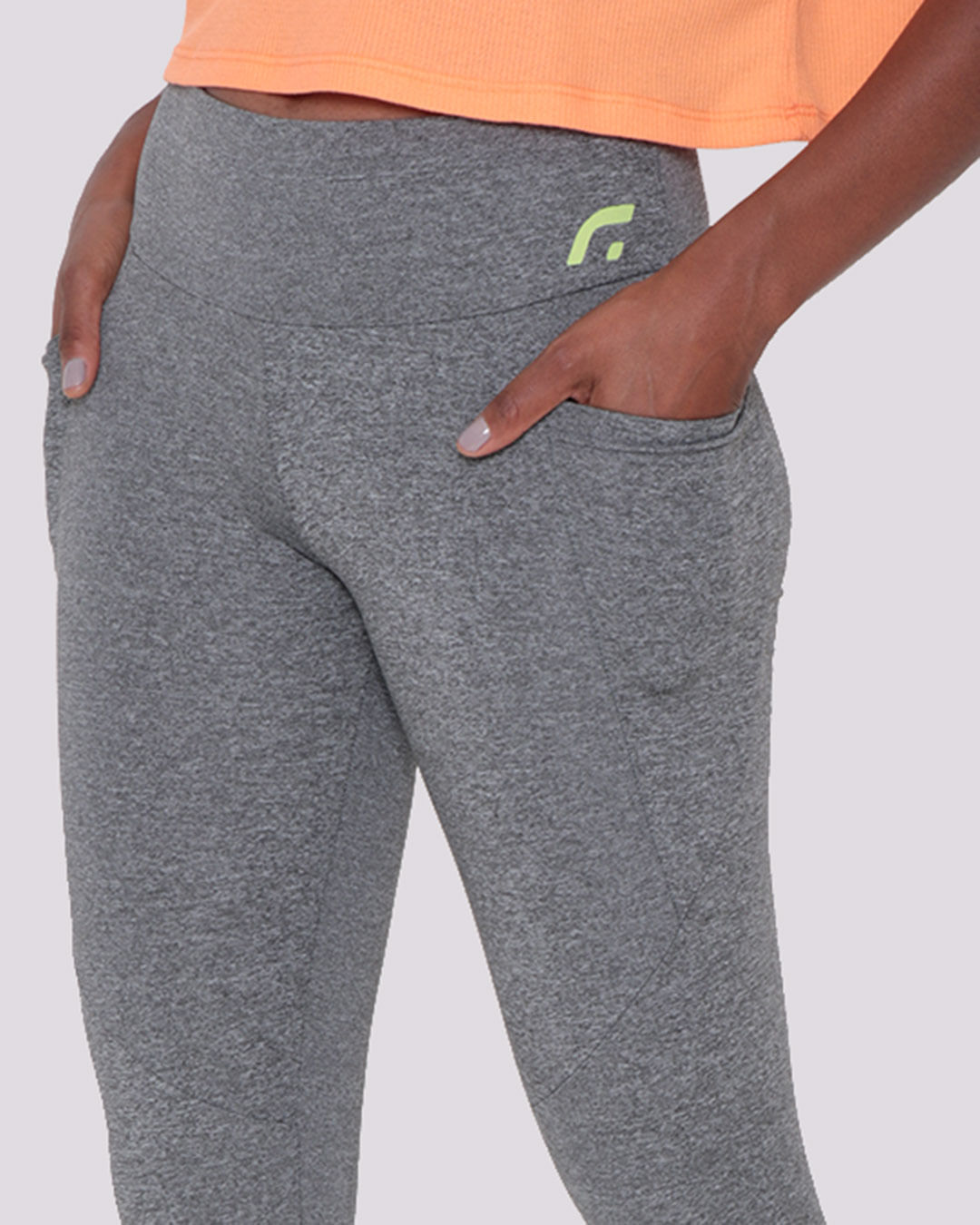 Calca-Legging-Fitness-Feminina-Fitter-Mescla-Cinza