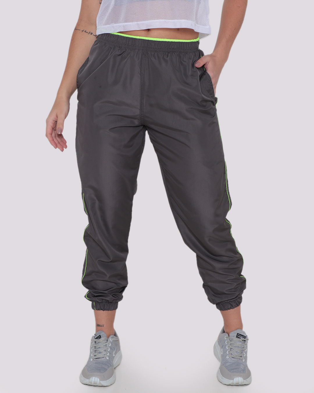 Calca-Feminina-Fitness-Jogger-Cinza