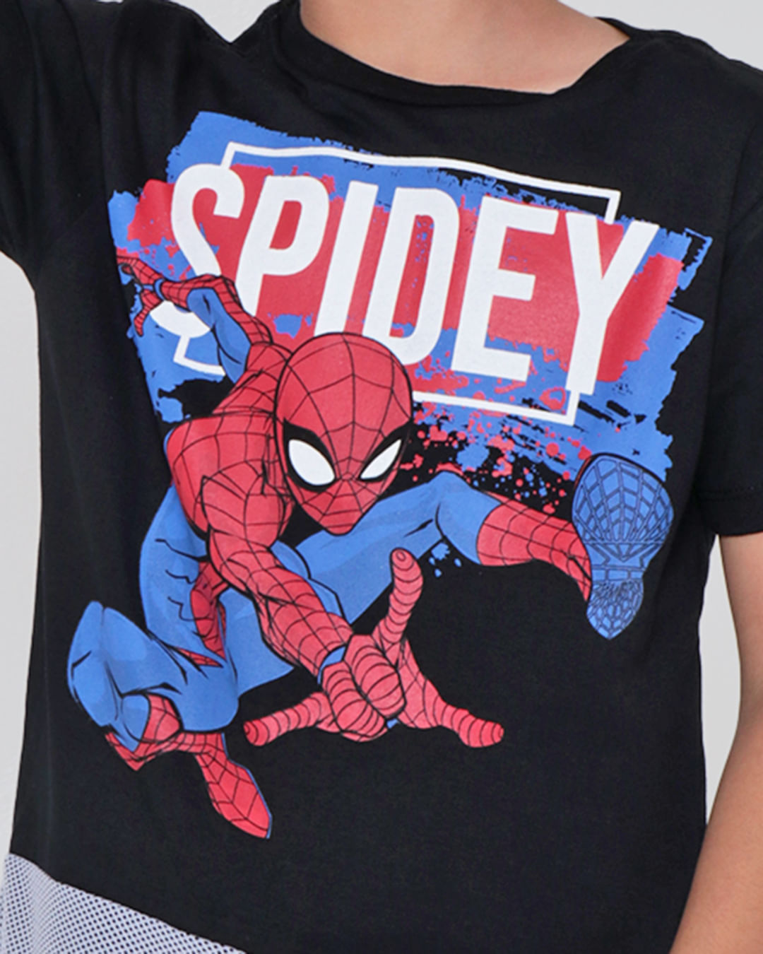 Camiseta-Juvenil-Homem-Aranha-Marvel-Preta