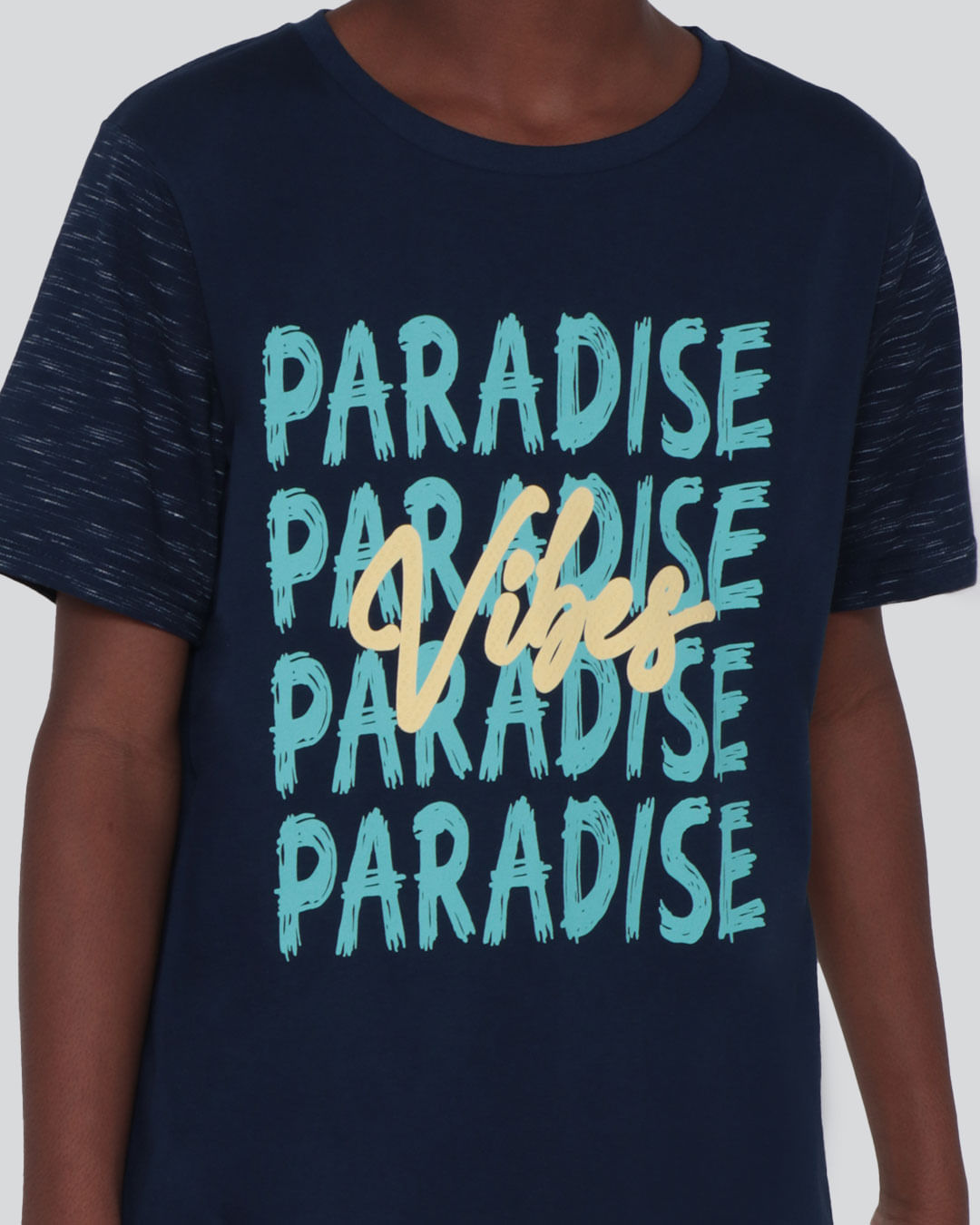 Camiseta-Juvenil-Estampa-Paradise-Marinho