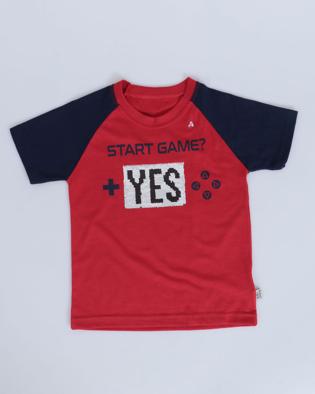 Camiseta-Bebe-Estampa-Game-Paete-Reversivel-Vermelha