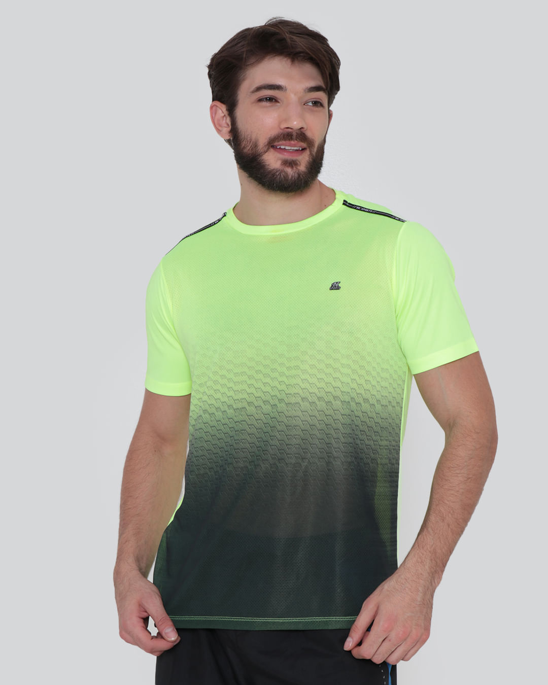 Camiseta-Masculina-Fitness-Amarelo-Neon