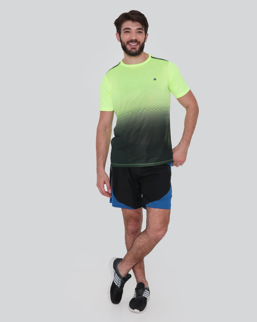 Camiseta-Masculina-Fitness-Amarelo-Neon