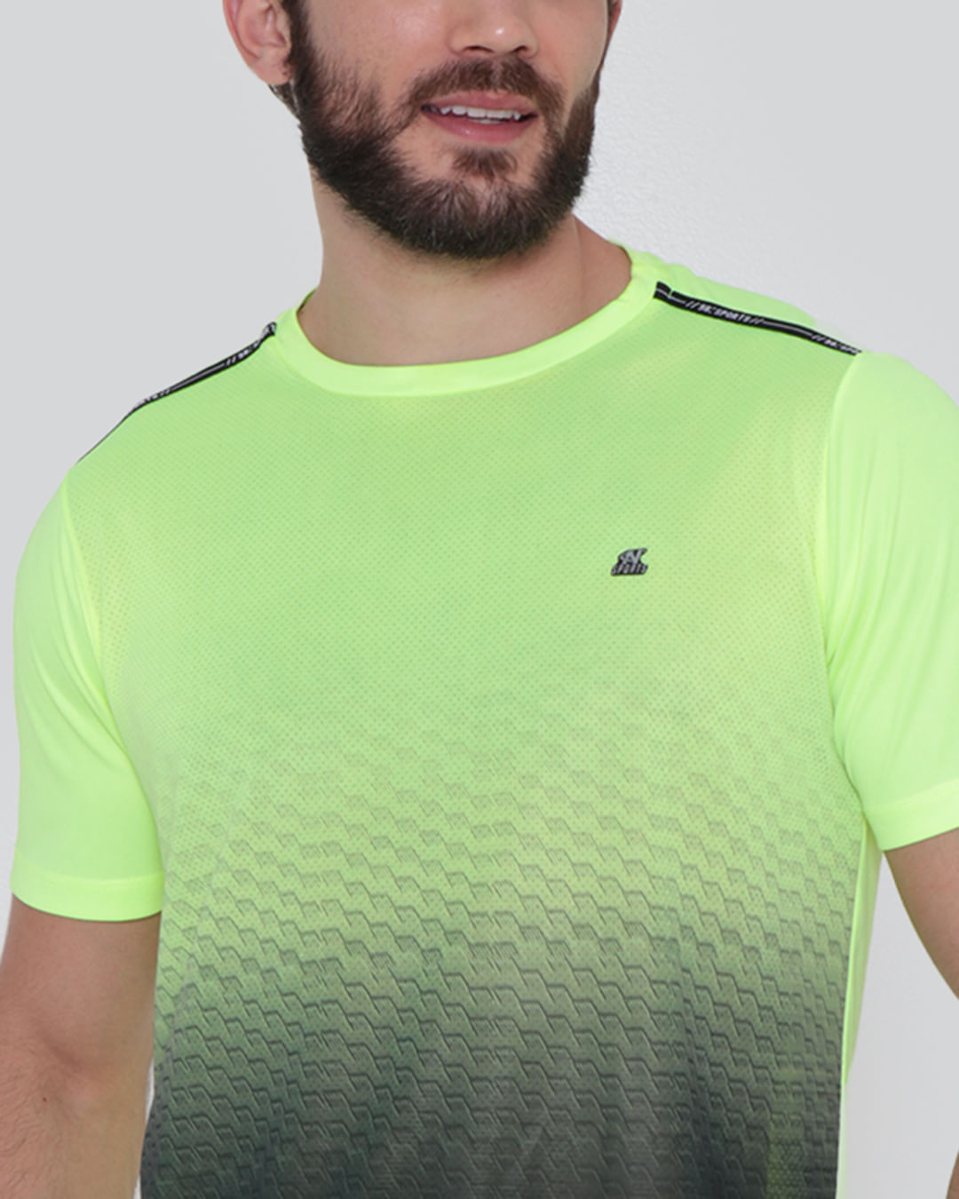 Camiseta-Masculina-Fitness-Amarelo-Neon