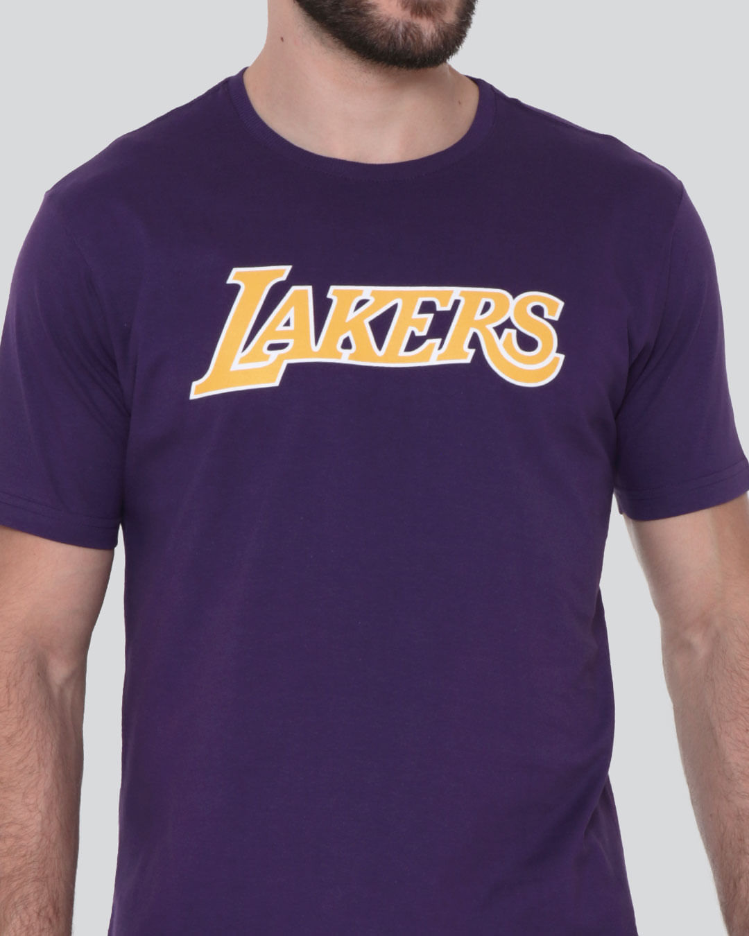 Camiseta-Masculina-Fitness-Lakers-NBA-Roxa