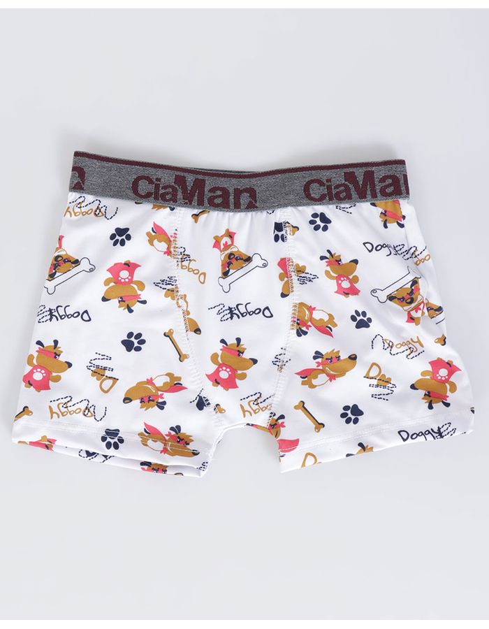 Cueca-Infantil-Boxer-Cachorrinho-Branco