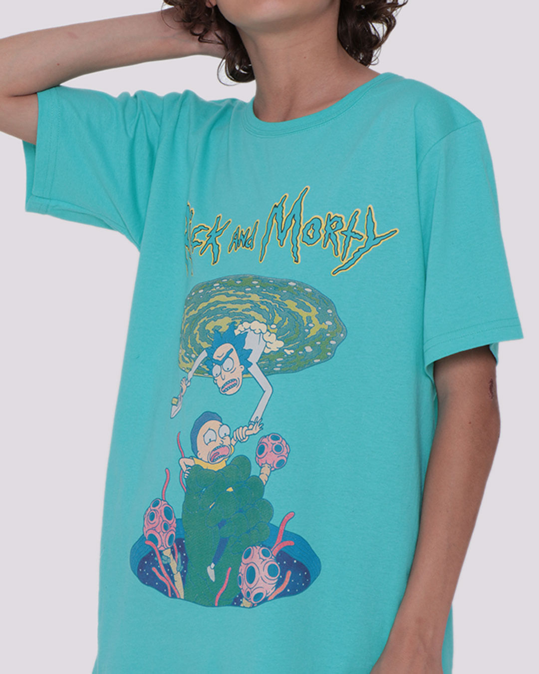 Camiseta-Juvenil-Rick-e-Morty-Azul