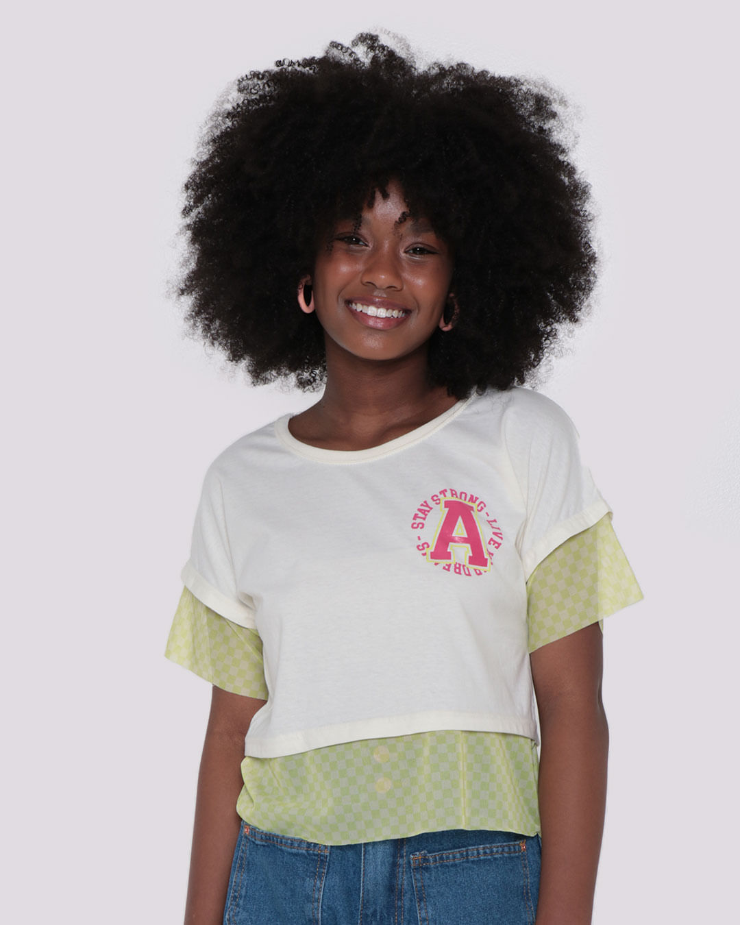 Blusa-Juvenil-Recorte-Tule-Xadrez-Off-White