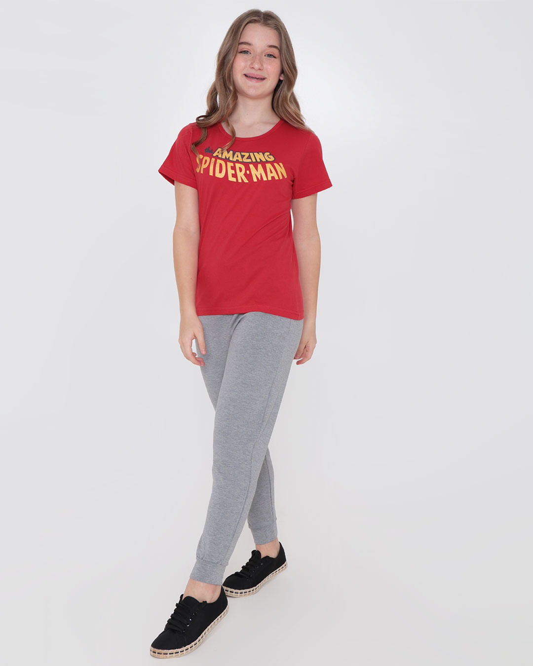 Camiseta-Juvenil-Homem-Aranha-Vermelho