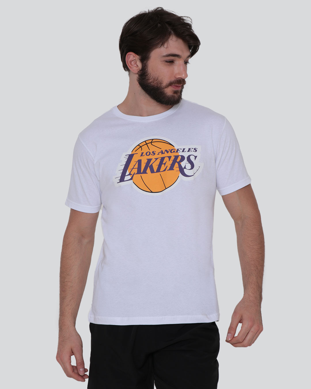 Camiseta-Masculina-Fitness-Estampa-Los-Angeles-NBA-Branco