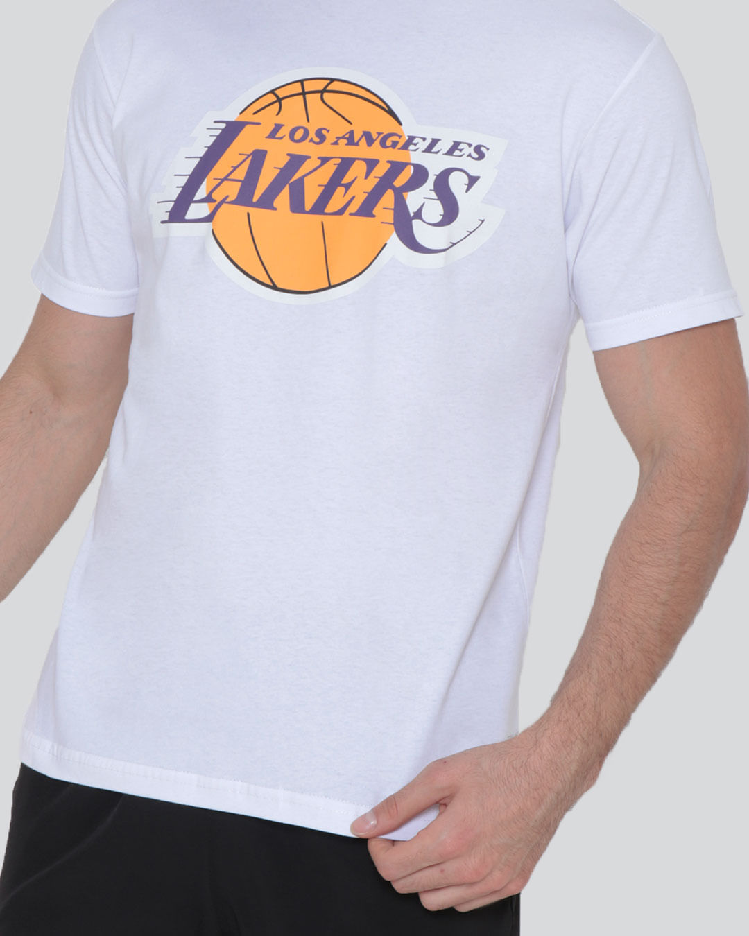 Camiseta-Masculina-Fitness-Estampa-Los-Angeles-NBA-Branco